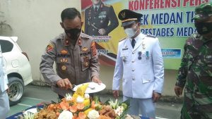 Kapolsek Medan Timur Mendapat Kejutan dari Koramil 0201 dan Camat Medan Timur