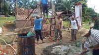 Pembangunan Poskamling di Dusun IV Medangara dan Dusun 2 Wonorejo, Selasa (17/05/2022), (Foto: BN/AL)