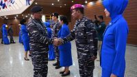 Kasal Menerima Laporan Korps Kenaikan Pangkat 8 Pati TNI-AL