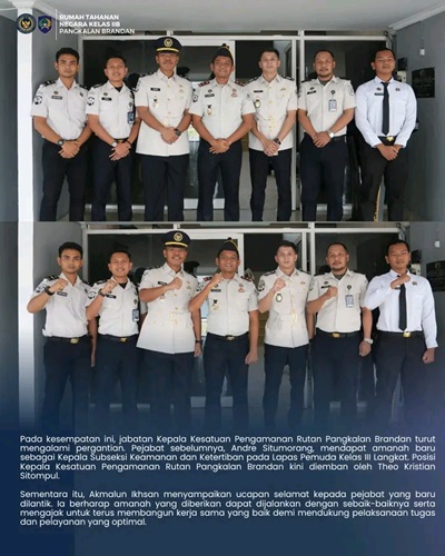 Ka. KPR Pangkalan Brandan Resmi Dilantik, Tongkat Kepemimpinan Berganti