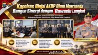 Kapolres Binjai AKBP Bimo Moernanda Terima Silaturahmi Bawaslu Langkat